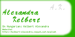 alexandra kelbert business card